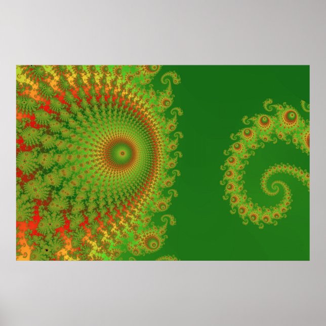 Weihnachts-Spiroposter Poster (Vorne)