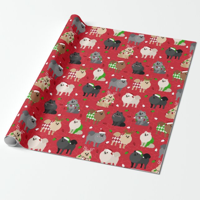 Weihnachts-Spitz Geschenkpapier (Ungerollt)