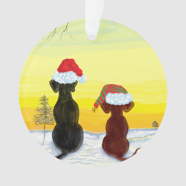 Weihnachts-Springador Ornament (Vorderseite)