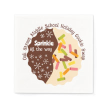 Weihnachts-Sprinkle-Keks-Servietten