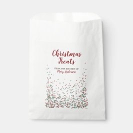 Weihnachts-Sprinklen mit individuellem Label Gefäl Geschenktütchen
