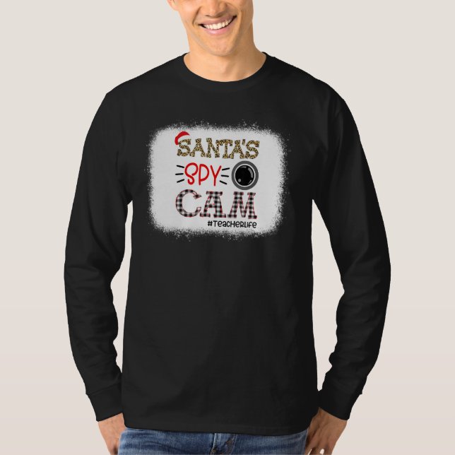Weihnachts Spy Cam LehrerInnen Weihnachten T-Shirt (Vorderseite)