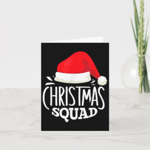 Weihnachts-Squad Familiengruppe passt Weihnachten Karte