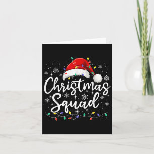 Weihnachts-Squad Familiengruppe passt Weihnachten Karte