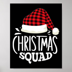 Weihnachts-Squad Familiengruppe passt Weihnachten  Poster