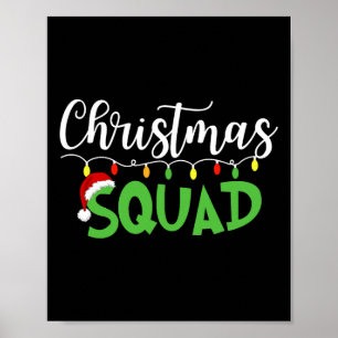 Weihnachts-Squad Fun Xmas Tree Familie Matching Pa Poster