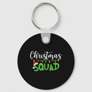 Weihnachts-Squad Fun Xmas Tree Familie Matching Pa Schlüsselanhänger