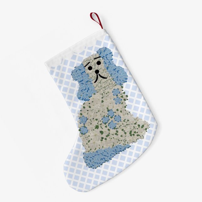 Weihnachts-Staffordshire Hunde Kleiner Weihnachtsstrumpf (Rückseite (Hängend))