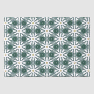 Weihnachts-Star Green Gold Luxus Muster Seidenpapier