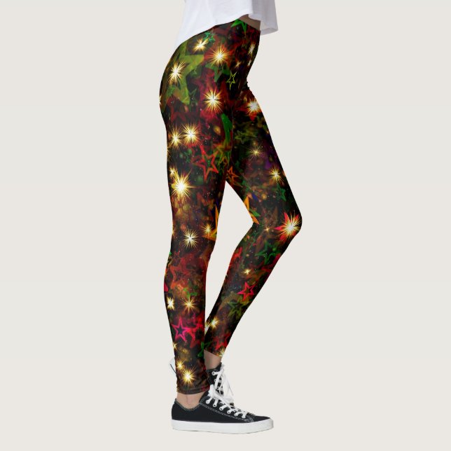 Weihnachts-Star-Lichter koordiniert mit allem Leggings (Rechts)