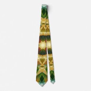 Weihnachts-Star Winter Green Fall Brown Gold Yello Krawatte