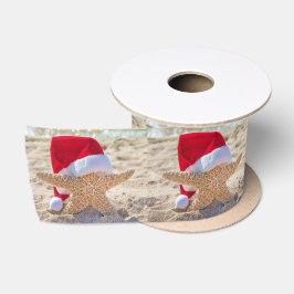 Weihnachts-Starfish in Beach Sand Satinband