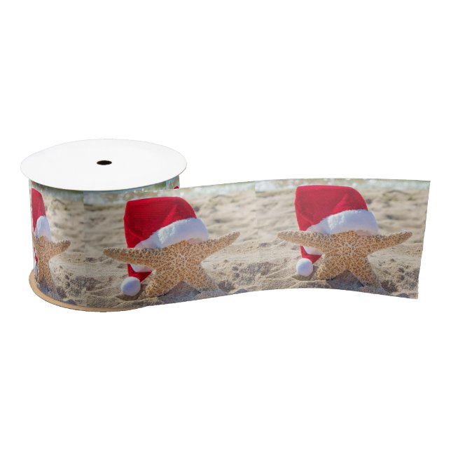 Weihnachts-Starfish in Beach Sand Satinband (Spule)