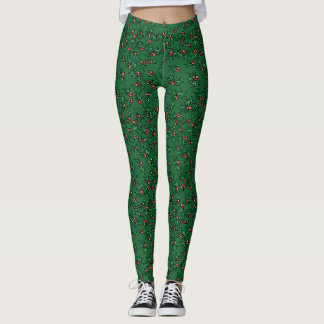 Weihnachts-Stechpalme Leggings