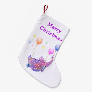 Weihnachts Sternenhimmel Elephant Flying farbenfro Kleiner Weihnachtsstrumpf