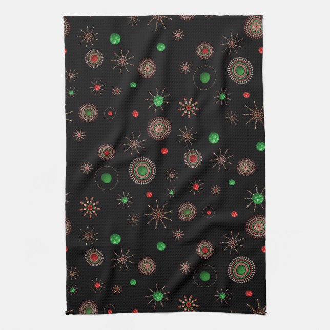 Weihnachts-Sternexplosion Handtuch (Vertikal)