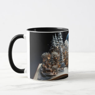 Weihnachts-Storybook Snow-Globe Village Tasse
