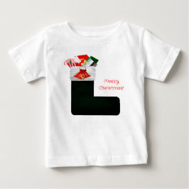 Weihnachts Strumpf Baby T - Shirt