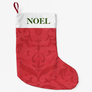 Weihnachts-Strumpf Elegante Red Damask Kleiner Weihnachtsstrumpf