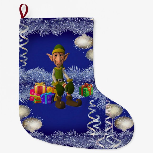 Weihnachts-Strumpf, Elf Großer Weihnachtsstrumpf (Vorderseite)