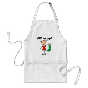Weihnachts-Strumpf füllen 'er Up Tshirts und Gesch Schürze