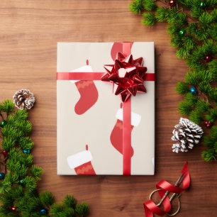 Weihnachts-Strumpf Geschenkpapier