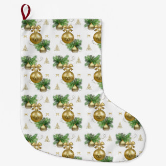 Weihnachts-Strumpf, Goldbälle Großer Weihnachtsstrumpf