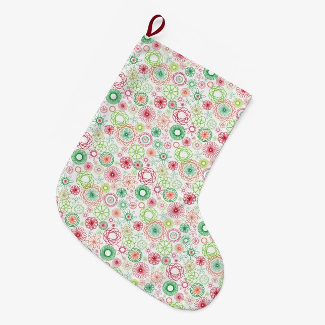 Weihnachts-Strumpf Großer Weihnachtsstrumpf (Vorderansicht (hängend))