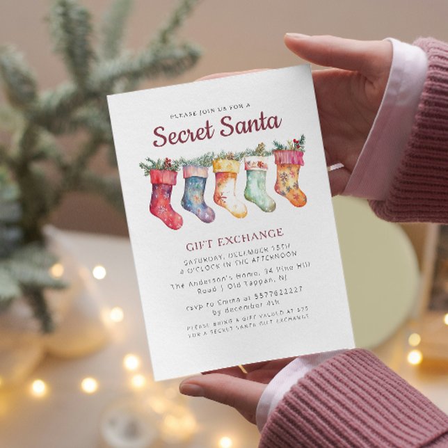 Weihnachts-Strumpf Ich heiße Weihnachten Party Einladung (Von Creator hochgeladen)