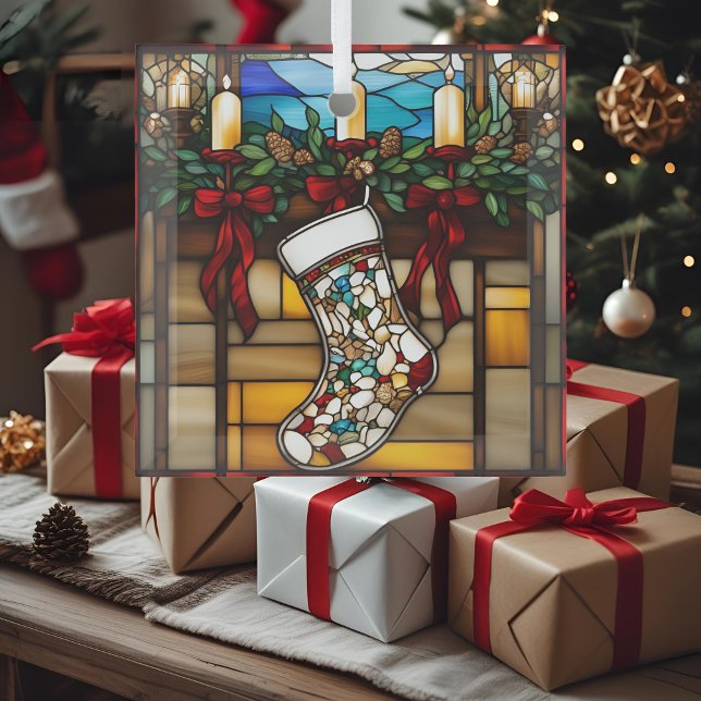 Weihnachts-Strumpf-Imitate aus festem Glas Ornament Aus Glas (Von Creator hochgeladen)