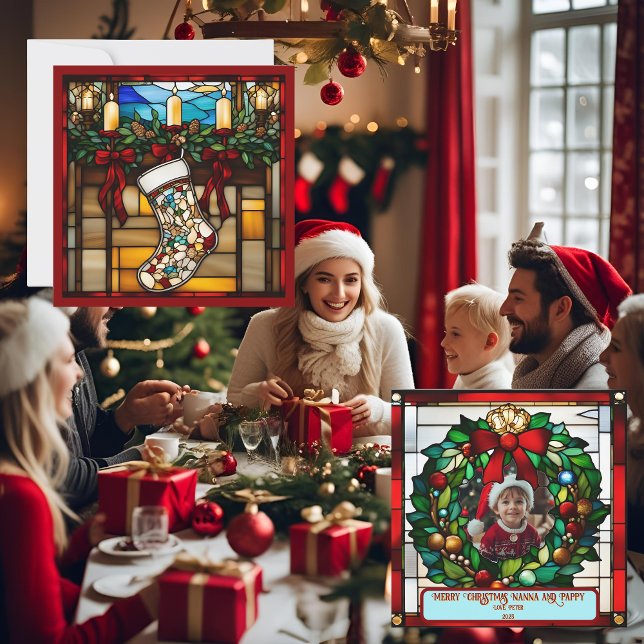 Weihnachts-Strumpf-Imitate: Festgelegte Glaskarte (Von Creator hochgeladen)