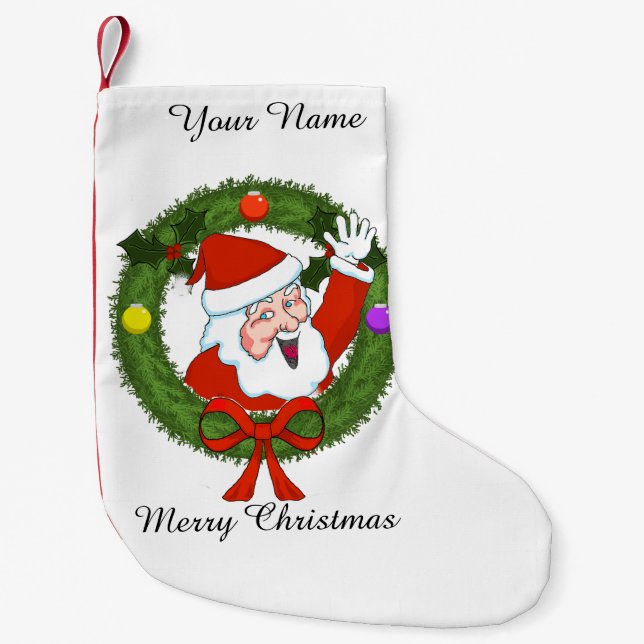 Weihnachts-Strumpf (individuell einstellbar) Kleiner Weihnachtsstrumpf (Vorderseite)