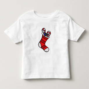 Weihnachts-Strumpf Kleinkind T-shirt