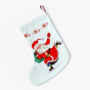 Weihnachts-Strumpf mit dem Weihnachtsmann Kleiner Weihnachtsstrumpf