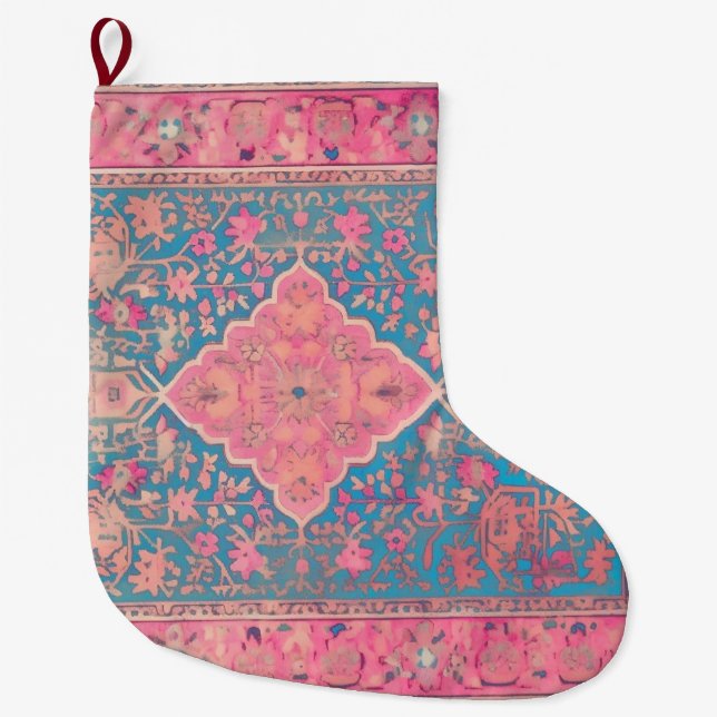 Weihnachts-Strumpf mit persischem Design Großer Weihnachtsstrumpf (Vorderseite)