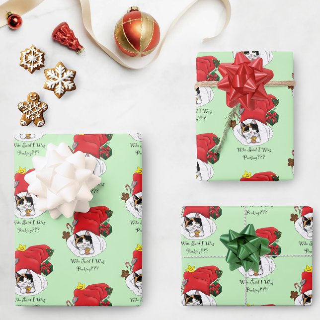 Weihnachts-Strumpf Niedlich Calico Kitten Geschenkpapier Set (Von Creator hochgeladen)