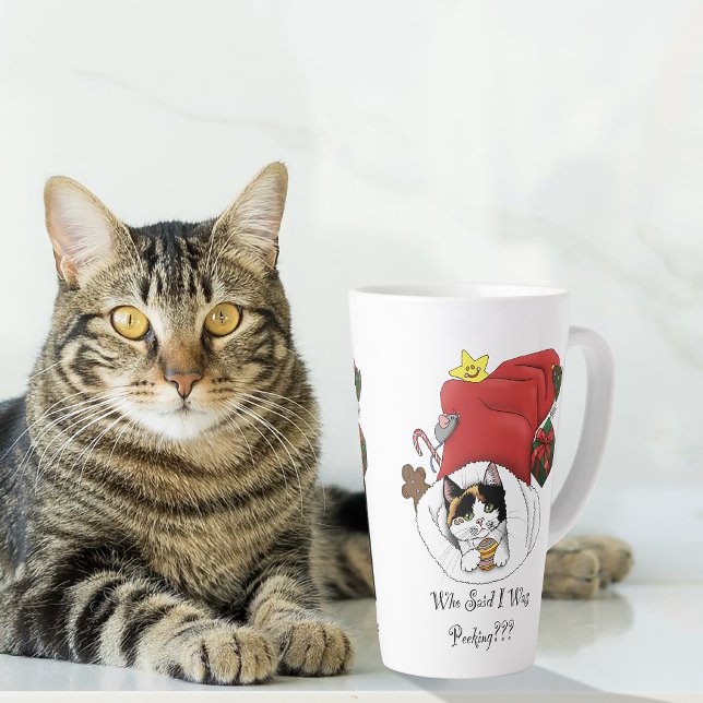 Weihnachts-Strumpf Niedlich Calico Kitten Milchtasse (Von Creator hochgeladen)