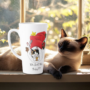 Weihnachts-Strumpf Niedlich Calico Kitten Milchtasse