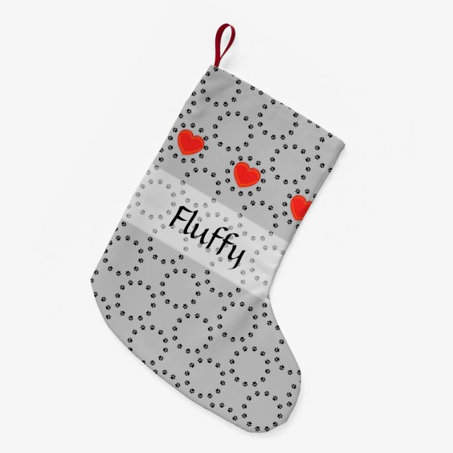 Weihnachts-Strumpf - Personalisierter Kreis der Li Kleiner Weihnachtsstrumpf (Vorderansicht (hängend))