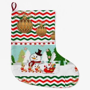 Weihnachts-Strumpf, Schneemann Großer Weihnachtsstrumpf