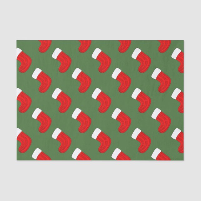 Weihnachts-Strumpf Seidenpapier (Vorderseite)