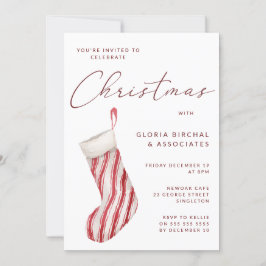 Weihnachts-Strumpf Weihnachten Weihnachten Party F Einladung