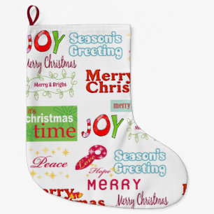 Weihnachts-Strumpf, Weihnachtsgrüße Großer Weihnachtsstrumpf