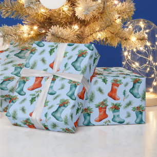 Weihnachts-Strumpf WinterBerge Weihnachten Geschenkpapier