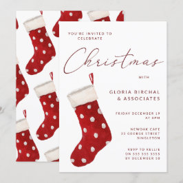 Weihnachts-Strumpf Xmas Party Einladung