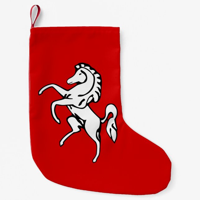 Weihnachts-Strümpfe mit der Fahne des Kent-Landkre Kleiner Weihnachtsstrumpf (Vorderseite)