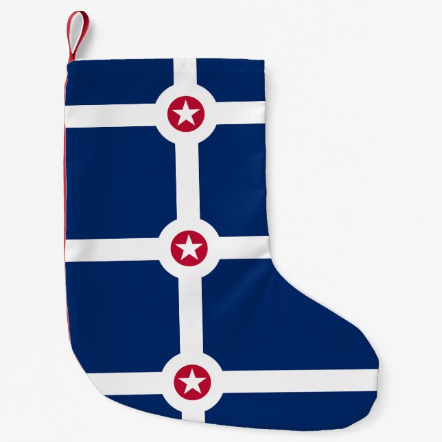 Weihnachts-Strümpfe mit der Fahne Indianapolis Kleiner Weihnachtsstrumpf (Vorderseite)