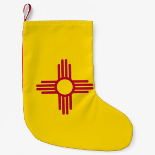 Weihnachts-Strümpfe mit der Fahne New Mexico Kleiner Weihnachtsstrumpf