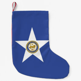 Weihnachts-Strümpfe mit der Fahne von Houston Kleiner Weihnachtsstrumpf