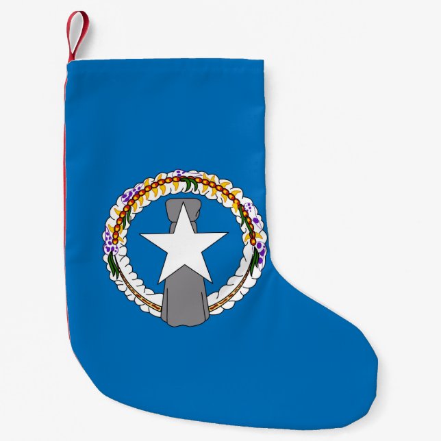 Weihnachts-Strümpfe mit der Fahne von Nord-Mariana Kleiner Weihnachtsstrumpf (Vorderseite)